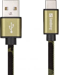 Kabel USB Sandberg USB-A - 1 m Zielony (441-14) 1