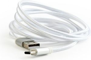 Kabel USB Gembird USB-A - USB-C 1.8 m Srebrny (CCB-mUSB2B-AMCM-6-S) 1