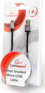 Kabel USB Gembird USB-A - 1.8 m Czarny (CCB-mUSB2B-AMBM-6) 2