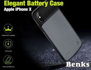 Benks Etui Elegant Battery Case Apple Iphone X - Czarny 10