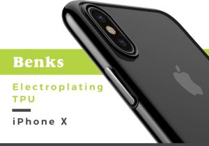 Benks Etui Electroplating TPU Apple iPhone X - Czerwony 5