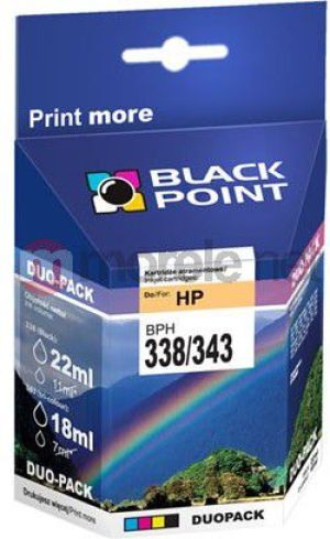 Tusz Black Point zestaw tuszy BPH338/343 (SD449EE) MultiPack 1