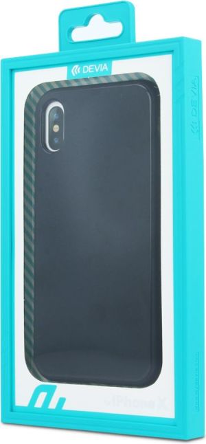 Devia Nakładka Glass iPhone X czarna 3
