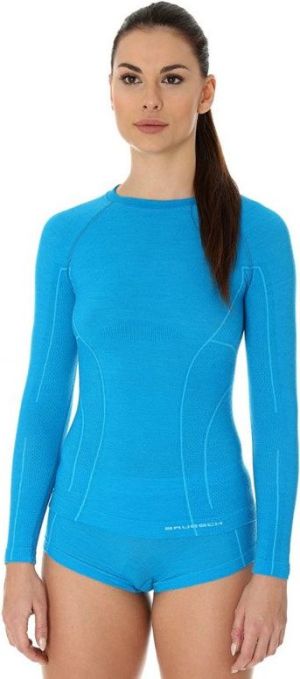 Brubeck Koszulka damska active wool niebieska r. L (LS12810) 1