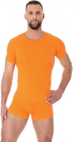 Brubeck Koszulka męska z krótkim rękawem ACTIVE WOOL pomarańczowa r. M (SS11710) 1