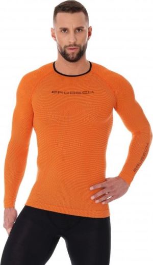 Brubeck Bluza męska 3D Run PRO z długim rękawem pomarańczowa r. L (LS13000) 1