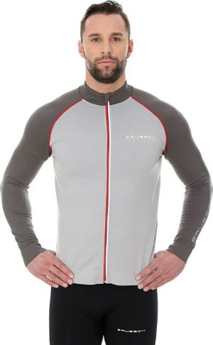 Brubeck Bluza męska athletic szaro-grafitowa r. S (LS14080) 1