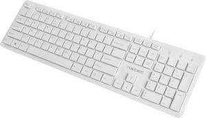 Klawiatura Natec Discus slim Przewodowa Biała US (NKL-1184) 3