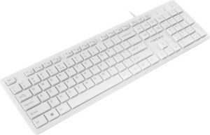 Klawiatura Natec Discus slim Przewodowa Biała US (NKL-1184) 4