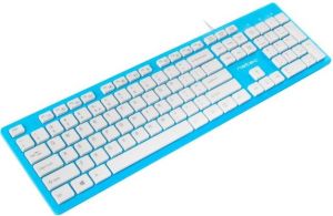 Klawiatura Natec Discus slim Przewodowa Biało-niebieska US (NKL-1183) 3
