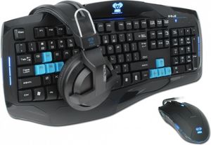Klawiatura E-Blue Zestaw klawiatura/mysz/słuchawki EKM828 57873 -57873 1