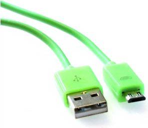 Kabel USB Platinet USB-A - microUSB 1 m Zielony (OUPVC3MG) 1