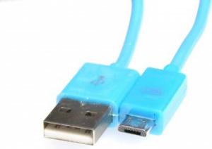 Kabel USB Platinet USB-A - microUSB 1 m Niebieski (OUPVC3MBL) 1