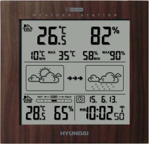 Stacja pogodowa Hyundai WS 2244 brązowy 1