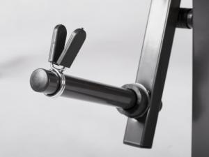 NEO SPORT Ławeczka do ćwiczeń pod sztangę + modlitewnik NS-200 czarno-czerwona 10