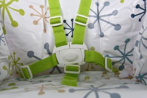 FUN BABY Krzesełko do karmienia dzieci, rozkładane - Basic- zielone 10