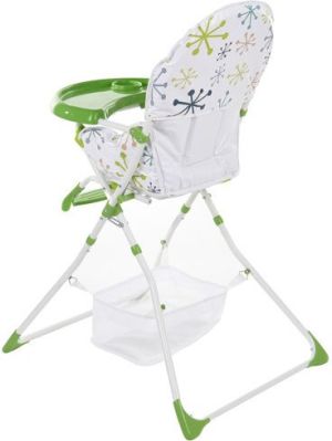 FUN BABY Krzesełko do karmienia dzieci, rozkładane - Basic- zielone 3