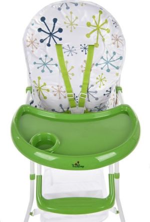 FUN BABY Krzesełko do karmienia dzieci, rozkładane - Basic- zielone 8