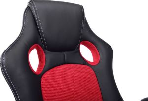 Fotel Imaggio Fotel biurowy RACER XS czarno - czerwony 11