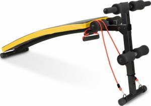 NEO SPORT Ławeczka skośna do ćwiczeń z ekspanderami NS-08G czarna 3
