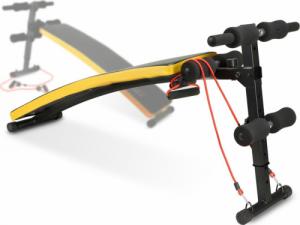 NEO SPORT Ławeczka skośna do ćwiczeń z ekspanderami NS-08G czarna 9