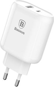 Ładowarka Baseus Baseus ładowarka sieciowa Bojure USB-C PD+USB QC 32W biała 1