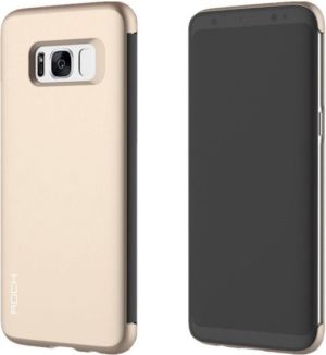 Rock Etui rock dr. v z interaktywną klapką Galaxy S8+ Plus złote 2