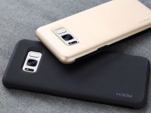 Rock Etui rock dr. v z interaktywną klapką Galaxy S8+ Plus złote 6