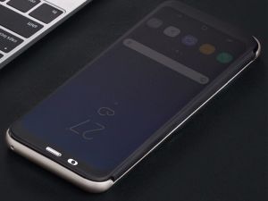 Rock Etui rock dr. v z interaktywną klapką Galaxy S8+ Plus złote 9