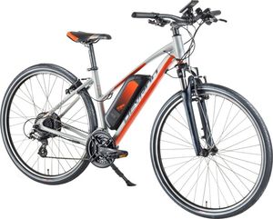 Rower elektryczny Devron Damski crossowy rower elektryczny Devron 28162 28" - model 2018 Kolor Srebrny, Rozmiar ramy 19,5" 1