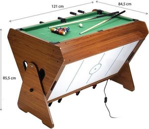 Abisal Sdg Set Stół Do Gry 3w1 Bilard, Piłkarzyki, Cymbergaj 15