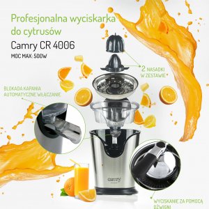 Wyciskarka do cytrusów Camry CR4006 10