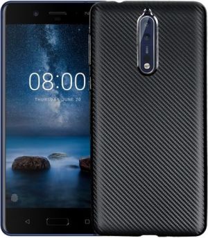 Etui Carbon Fiber Nokia 8 czarny/black 1