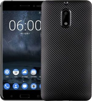Etui Carbon Fiber Nokia 6 czarny/black 1