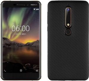 Etui Carbon Fiber Nokia 6 2018 czarny /black 1