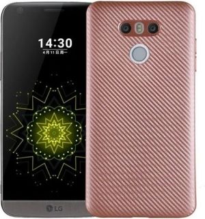 Etui Carbon Fiber LG G6 różowo-złoty /rose gold 1