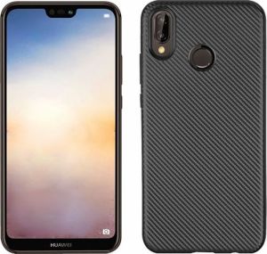 Etui Carbon Fiber Huawei P20 lite czarny /black 1