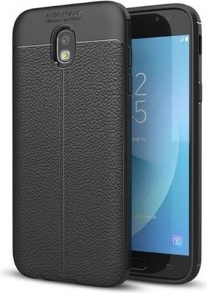 Etui Grain Leather Samsung J7 J730 2017 czarny/black 2