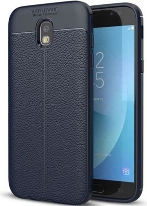 Etui Grain Leather Samsung J7 J730 2017 niebieski/blue 2
