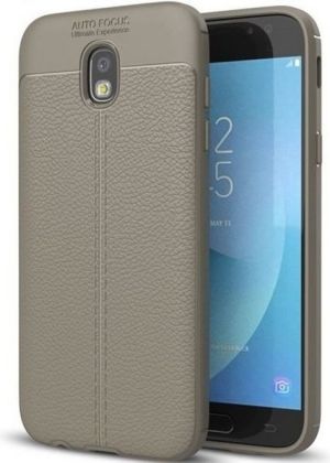 Etui Grain Leather Samsung J7 J730 2017 szary/grey 2