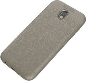 Etui Grain Leather Samsung J7 J730 2017 szary/grey 1