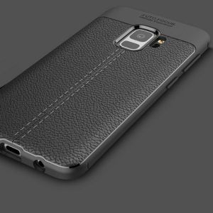 Etui Grain Leather Samsung S9 G960 czarny/black 1