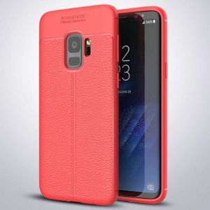 Etui Grain Leather Samsung S9 G960 czerwony/red 1