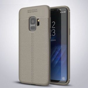 Etui Grain Leather Samsung S9 G960 szary/grey 1