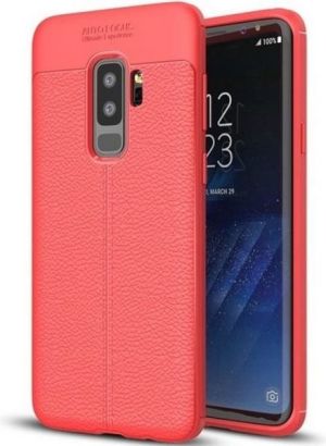 Etui Grain Leather Samsung S9 Plus G965 czerwony/red 2