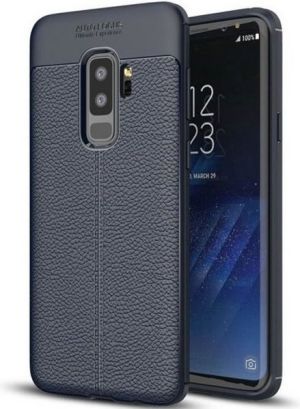 Etui Grain Leather Samsung S9 Plus G965 niebieski/blue 2