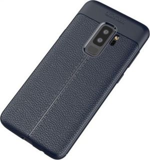 Etui Grain Leather Samsung S9 Plus G965 niebieski/blue 1