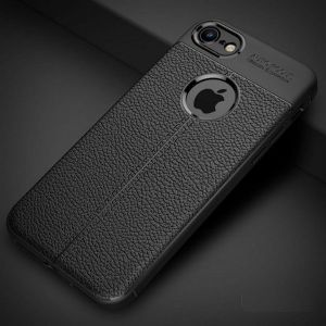 Etui Grain Leather iPhone 8 czarny/black 3