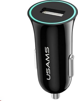 Ładowarka Usams USAMS Ład. sam. 1xUSB 1,2A Trumpet czarny/black CC36GC01 2