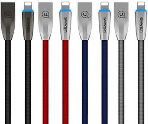 Kabel USB Usams USAMS Kabel pleciony U-Light Lightning czerwony/red 1,2m IPZSUSB04 1